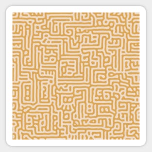 Abstract Seamless Yellow Pattern Sticker